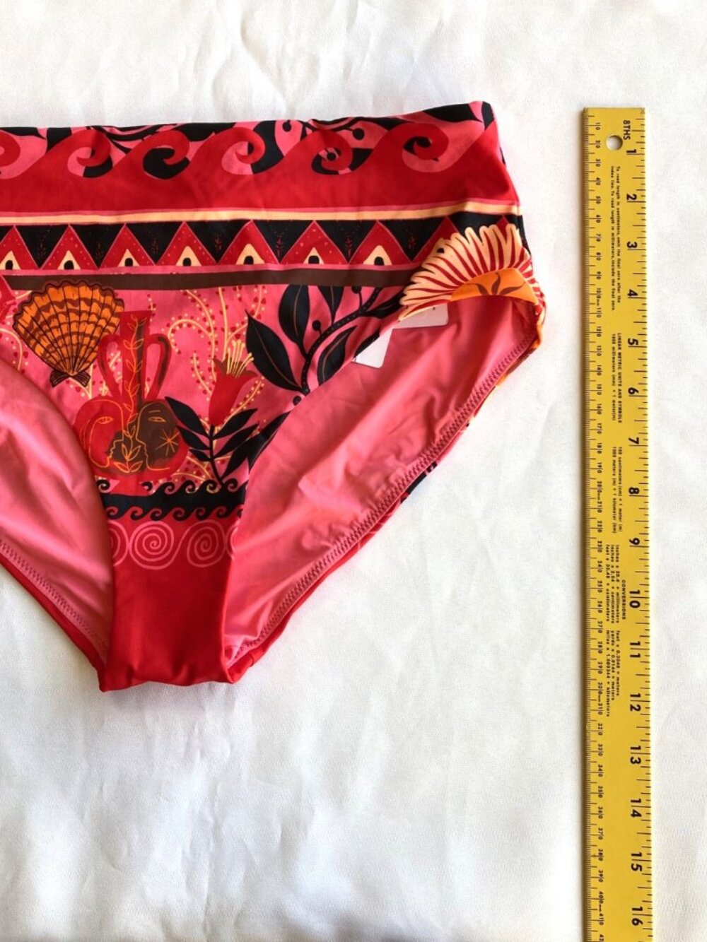 Seafolly Atlantis High Waisted Swim Bikini Bottom Womens US 8 Paradise Pink NWT - Picture 8 of 10